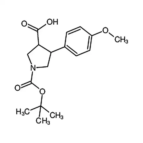反式-1-（叔ブチル酸素羰基）-4-（4-メチル酸素基フェニル）ピロールアルカン-3-羧酸