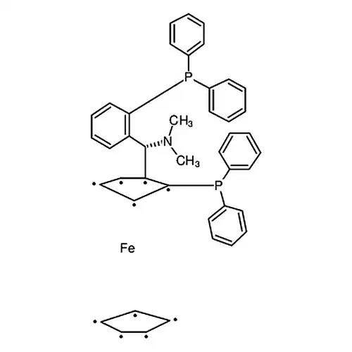 (R)-(-)-[(R)-2-二フェニル膦二茂鉄基](N,N-二メチルアミノ)(2-二ベンゼン膦フェニル)メチルアルカン