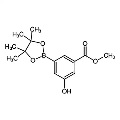 3-히드록시-5-(4，4，5，5-四메틸-1，3，2-二산소붕소杂环펜틸알칸-2-基)벤젠개미산메틸에스테르