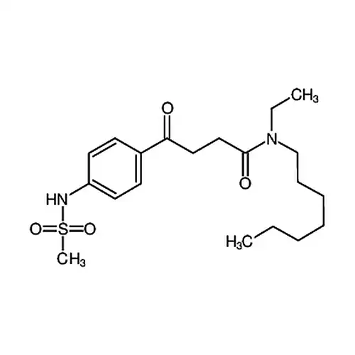 N-Ethyl-N-heptyl-4-(4-(methylsulfonamido)phenyl)-4-oxobutanamide