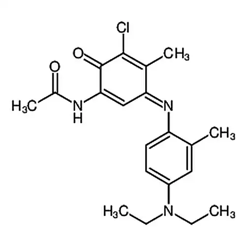 N-[5-염소-3-[4-(디에틸아미노)-2-메틸페닐亚아미노]-4-메틸-6-산소代-1,4-环헥실二엔基]에틸아미드