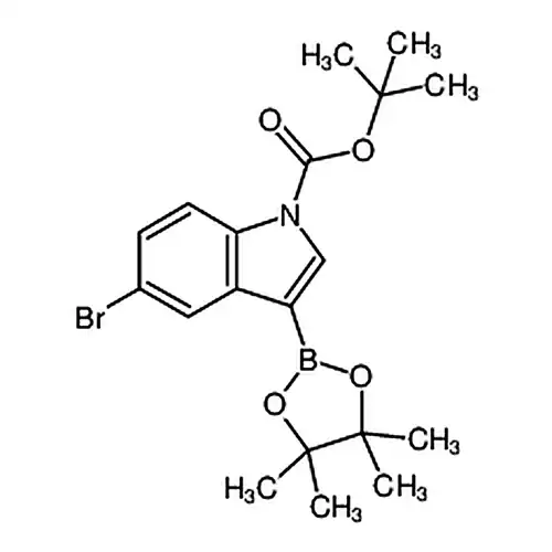 tert-Butyl 5-bromo-3-(4，4，5，5-tetramethyl-1，3，2-dioxaborolan-2-yl)-1H-indole-1-carboxylate