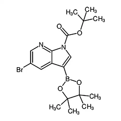 5-브롬-3-(4,4,5,5-四메틸-1,3,2-二산소붕소杂环펜틸알칸-2-基)-1H-피롤并[2,3-b]피리딘-1-羧산叔부틸에스테르