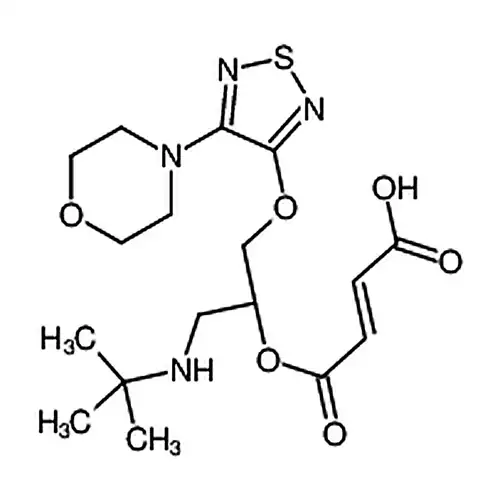 (S，Z)-4-((1-(трет-бутиламино)-3-((4-吗啉-1，2，5-噻二唑-3-基)кислорода基)пропил-2-基)кислорода基)-4-кислорода代бутил-2-енкислота