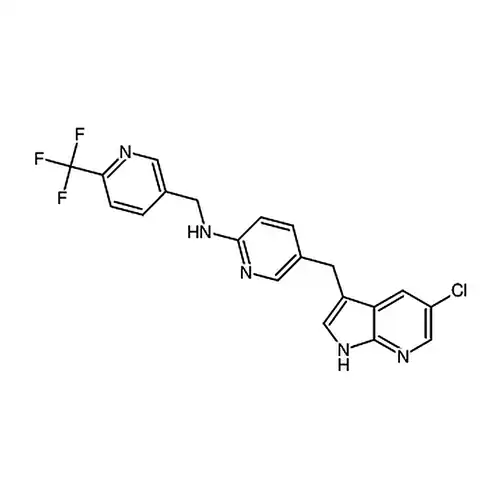 5-((5-Chloro-1H-pyrrolo[2,3-b]pyridin-3-yl)methyl)-N-((6-(trifluoromethyl)pyridin-3-yl)methyl)pyridin-2-amine
