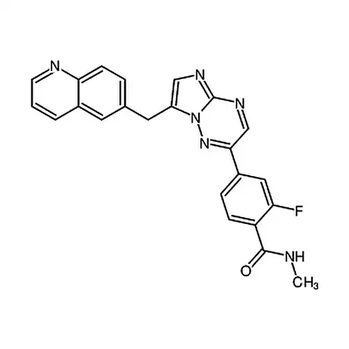 2-불소-N-메틸-4-[7-[(퀴놀린-6-基)메틸]이미다졸并[1,2-b]-[1,2,4]三嗪-2-基]벤조일아민