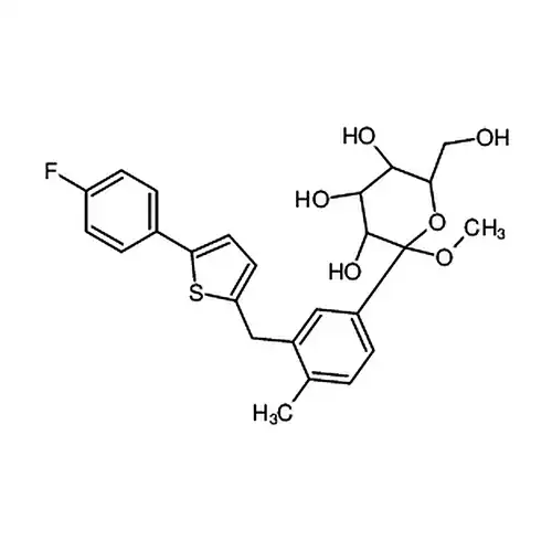 (2S，3R，4S，5S，6R)-2-(3 - ((5-(4-불소페닐)티오펜-2-基)메틸) -