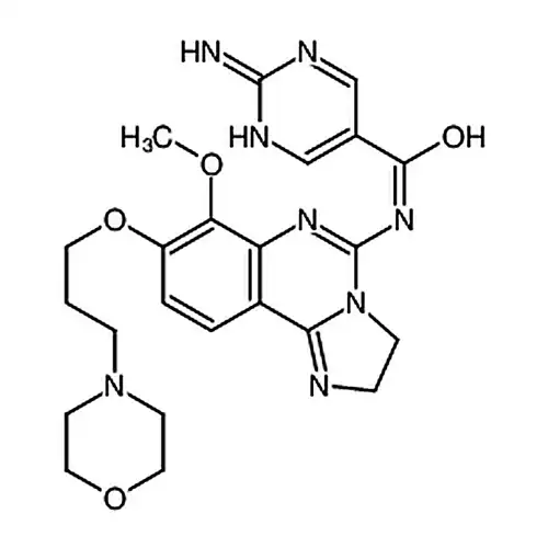 2-아미노-N-(7-메틸산소基-8-(3-吗啉代프로필산소基)-2,3-二수소이미다졸并[1,2-c]喹唑啉-5-基)피리미딘-5-메틸아미드