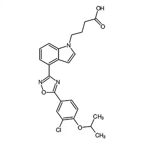 4-(4-(5-(5-хлора-6-异пропилкислорода基피리딘-3-基)-1,2,4-恶二唑-3-基)-1H-индол-1-基)масляная кислота