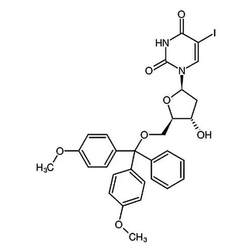 1-((2R,4S,5R)-5-((双(4-メチル酸素基フェニル)(フェニル)メチル酸素基)メチル)-4-ヒドロキシテトラヒドロフラン-2-基)-5-ヨウ素ピリミジン-2,4(1H,3H)-二ケトン