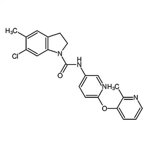 6-塩素-2,3-二水素-5-メチル-N-[6-[(2-メチル-3-ピリジン基)酸素]-3-ピリジン基]-1H-インドール-1-アミド塩酸塩