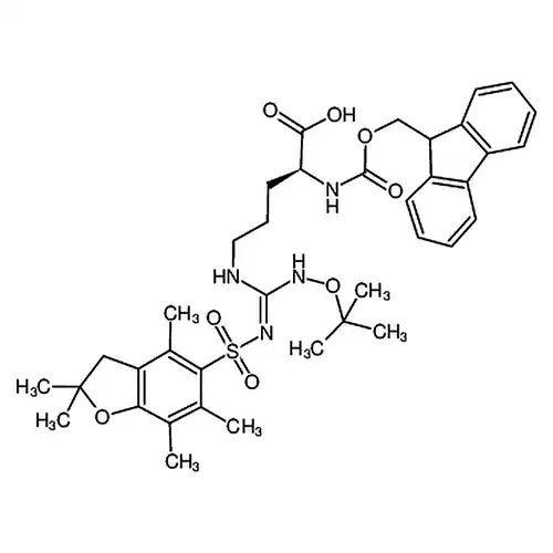 (S)-Fmoc-2-amino-5-[(N’-Pbf-N’’-tert-butoxy)-guanidino]-pentanoicacid(S)-Fmoc-2-아미노-5-[(N'-Pbf-N''-叔부틸산소基)-胍基]-펜틸산