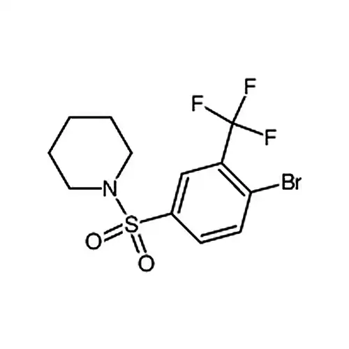 1-((4-Bromo-3-(trifluoromethyl)phenyl)sulfonyl)piperidine