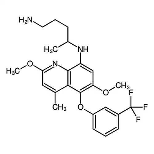 N4-(2,6-二메틸산소基-4-메틸-5-(3-(三불소메틸)벤젠산소基)퀴놀린-8-基)펜틸알칸-1,4-二아민