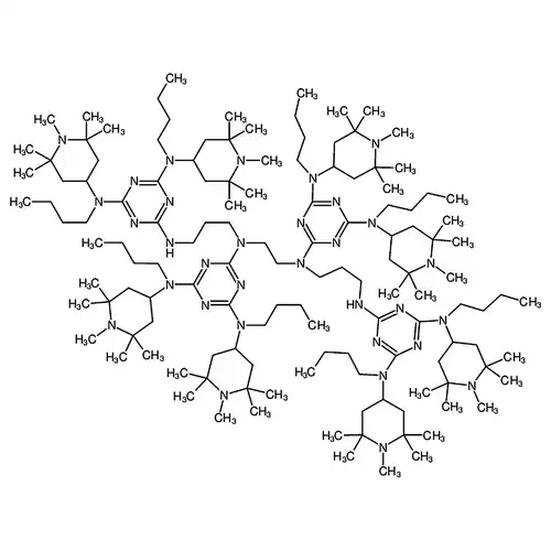 N2,N2'-(エチルアルカン-1,2-二基)双(N2-(3-((4,6-双(ブチル基(1,2,2,6,6-五メチル哌啶-4-基)アミノ)-1,3,5-三嗪-2-基)アミノ)プロピル基)-N4,N6-二ブチル基-N4,N6-双(1,2,2,6,6-五メチル哌啶-4-基)-1,3,5-三嗪-2,4,6-三アミン)