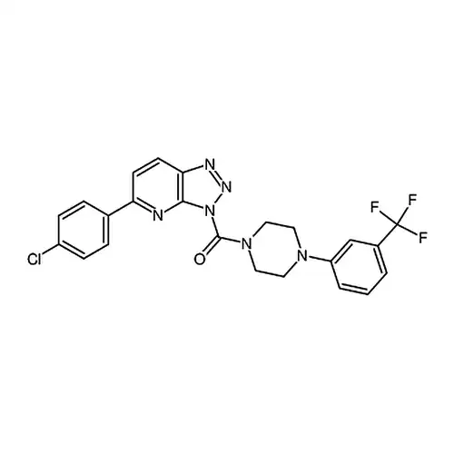 (5-(4-Chlorophenyl)-3H-[1，2，3]triazolo[4，5-b]pyridin-3-yl)(4-(3-(trifluoromethyl)phenyl)piperazin-1-yl)methanone