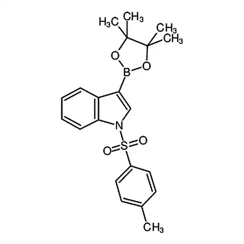 3-(4，4，5，5-四메틸-1，3，2-二산소붕소杂环펜틸알칸-2-基)-1-对톨루엔磺酰基-1H-인돌