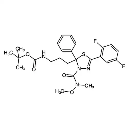 Tert-Butyl (3-(5-(2，5-Difluorophenyl)-3-(Methoxy(Methyl)Carbamoyl)-2-Phenyl-2，3-Dihydro-1，3，4-Thiadiazol-2-Yl)Propyl)Carbamate