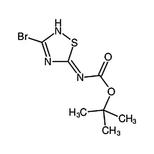 (3-브롬-1,2,4-噻二唑-5-基)아미노개미산叔부틸에스테르