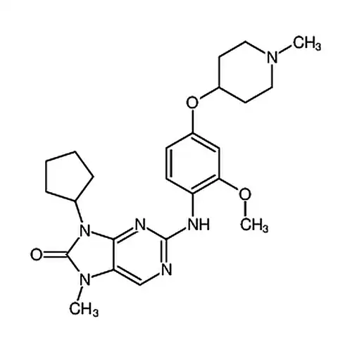 9-环ペンチル基-2-[[2-メチル酸素基-4-[(1-メチル哌啶-4-基)酸素基]-フェニル]アミノ]-7-メチル-7,9-二水素-8H-プリン-8-ケトン