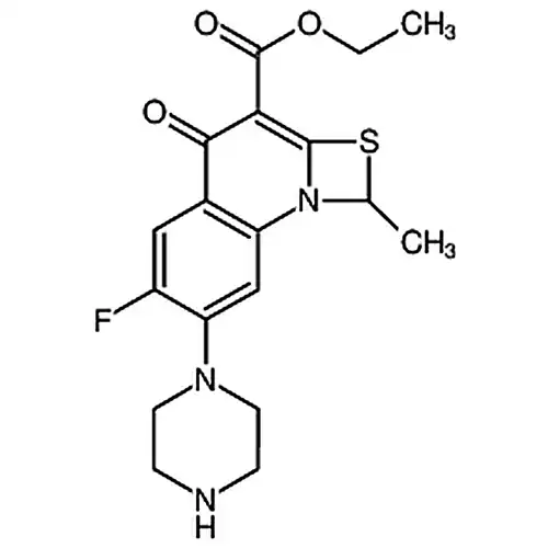 6-불소-7-哌嗪-1-메틸-4-산소代-[1,3]황질소杂环[3,2-a]퀴놀린-3-羧산에틸에스테르