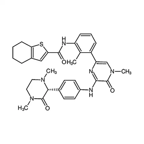 (R)-N-(3-(6-((4-(1,4-ジメチル-3-酸素代哌嗪-2-基)フェニル)アミノ)-4-メチル-5-酸素代-4,5-二水素ピラジン-2-基)-2-メチルフェニル)-4,5,6,7-四水素ベンゼン并[b]チオフェン-2-メチルアミド