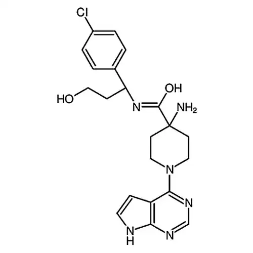 4-амино-N-[(1S)-1-(4-хлорафенил)-3-гидроксипропил基]-1-(7H-пиррол并[2,3-D]пиримидин-4-基)-4-哌啶метиламид