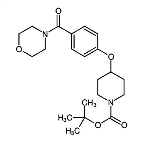 4-[4-(4-吗啉基羰基)ベンゼン酸素基]-1-哌啶ギ酸叔ブチルエステル
