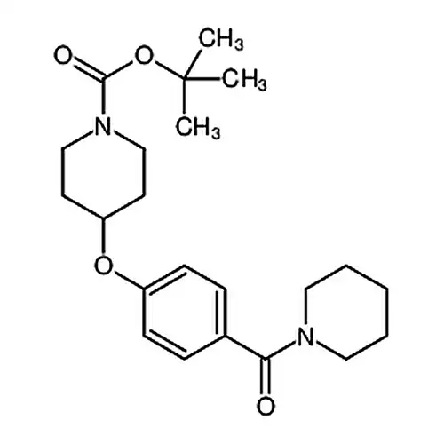 4-[4-(1-哌啶基羰基)бензолкислорода基]-1-哌啶муравьиная кислота叔бутилэфир