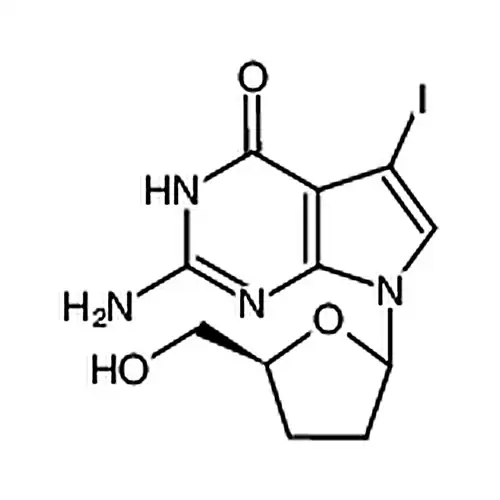 7-Iodo-2',3'-dideoxy-7-deaza-guanosine