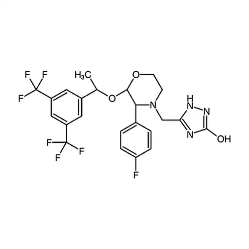 5-(((2R，3R)-2-((R)-1-(3，5-Bis(trifluoromethyl)phenyl)ethoxy)-3-(4-fluorophenyl)morpholino)methyl)-2，4-dihydro-3H-1，2，4-triazol-3-one