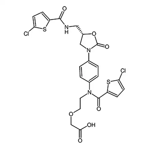 (S)-2-(2-(5-염소-N-(4-(5-((5-염소티오펜-2-메틸아미드)메틸)-2-산소代恶唑알칸-3-基)페닐)티오펜-2-메틸아미드)에틸산소基)아세트산