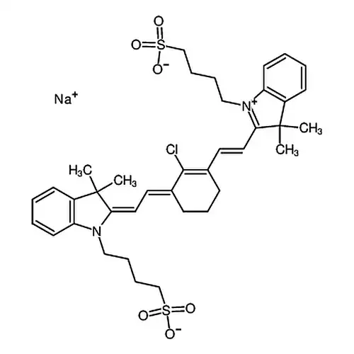 2-[2-[2-염소-3-[2-[1,3-二수소-3,3-디메틸-1-(4-술폰산基부틸基)-2H-인돌-2-亚基]에틸亚基]-1-环헥실엔-1-基]에틸렌基]-3,3-디메틸-1-(4-술폰산基부틸基)-3H-인돌内염나트륨염