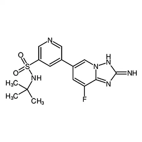 5-(2-아미노-8-불소[1,2,4]三唑并[1,5-a]피리딘-6-基)-N-(tert-부틸)-3-피리딘磺아미드