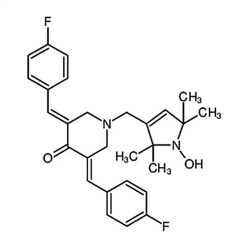(3E,5E)-1-((2,5-二水素-1-ヒドロキシ-2,2,5,5-四メチル-1H-ピロール-3-基)メチル)-3,5-二((4-フッ素フェニル)亚メチル)-4-哌啶ケトン