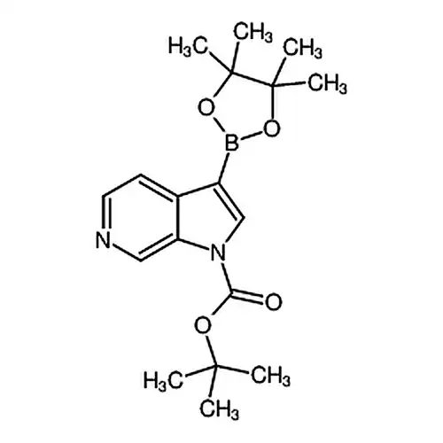 3-(4，4，5，5-四метил-1，3，2-二кислородабора杂环пентилалкан-2-YL)-1H-пиррол并[2，3-C]피리딘-1-羧кислота叔бутилэфир