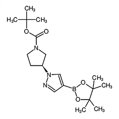 (3S)-3-[4-(四метил-1，3，2-二кислорода杂бора杂环пентилалкан-2-基)-1H-пиразол-1-基]пирролалкан-1-羧кислота叔бутилэфир