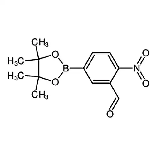 2-니트로-5-(4,4,5,5-四메틸-1,3,2-二산소붕소杂环펜틸알칸-2-基)벤젠포름알데히드