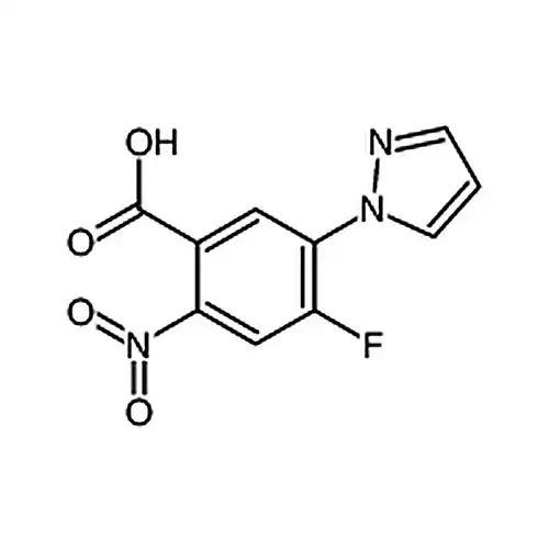 4-Fluoro-5-(1-pyrazolyl)-2-nitrobenzoic Acid