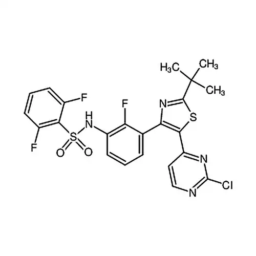 N-(3-(2-(tert-부틸)-5-(2-염소피리미딘-4-基)티아졸-4-基)-2-불소페닐)-2,6-二불소벤젠磺아미드