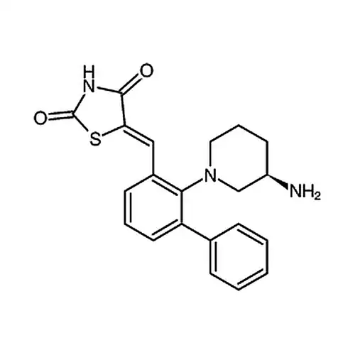 (5Z)-5-[[2-[(3R)-3-アミノ-1-哌啶基][1,1'-联ベンゼン]-3-基]亚メチル]-2,4-チアゾールアルカン二ケトン