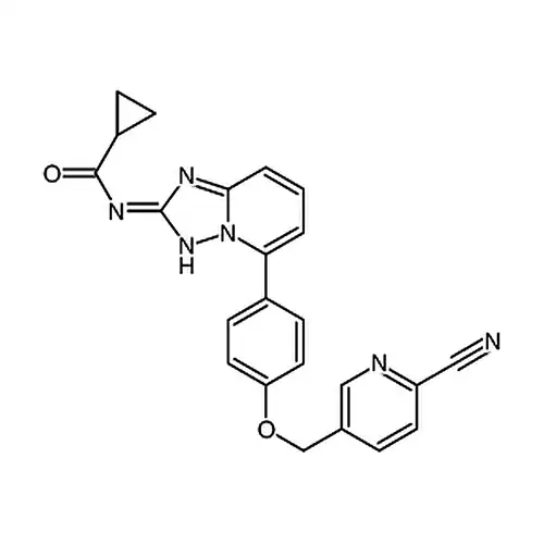 N-[5-[4-[(6-Cyano-3-pyridinyl)methoxy]phenyl][1，2，4]triazolo[1，5-a]pyridin-2-yl] cyclopropanecarboxamide