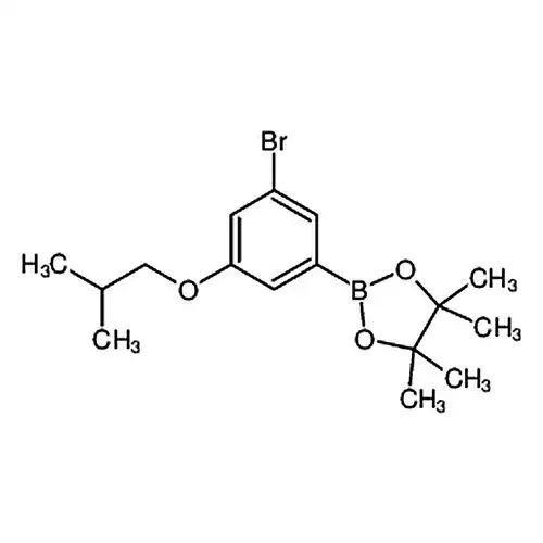 2-(3-브롬-5-异부틸산소基페닐)-4,4,5,5-四메틸-1,3,2-二산소붕소杂环펜틸알칸