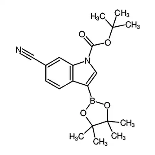 6-氰基-3-(4,4,5,5-四метил-1,3,2-二кислорода杂бораалкан-2-基)-1H-индол-1-羧кислота叔бутилэфир
