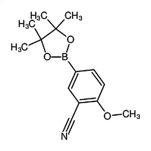 2-メチル酸素基-5-(4,4,5,5-四メチル-1,3,2-二酸素ホウ素杂环ペンチルアルカン-2-基)ベンゼンメチル腈