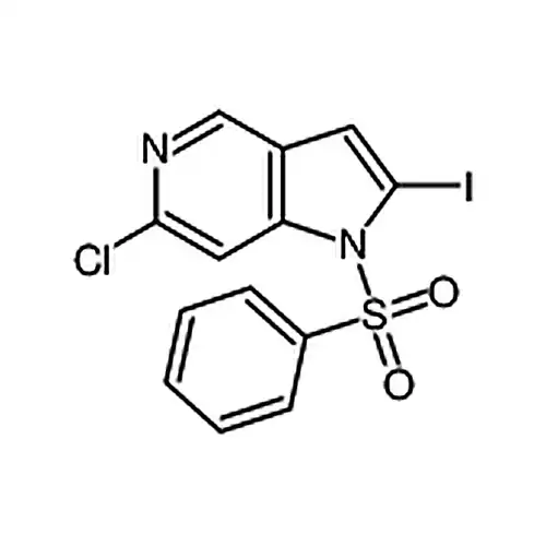 1-(ベンゼン磺酰基)-6-塩素-2-ヨウ素-1H-ピロール并[3，2-c]ピリジン