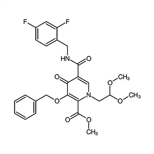 3-(苄кислорода基)-5-((2,4-二фторабензил)аминометил酰基)-1-(2,2-二метилкислорода基этил)-4-кислорода代-1,4-二водорода피리딘-2-муравьиная кислотаметилэфир