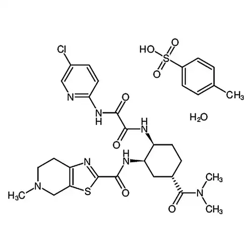 N1-(5-塩素ピリジン-2-基)-N2-((1S,2R,4S)-4-(ジメチルメチルアミド基)-2-(5-メチル-4,5,6,7-四水素チアゾール并[5,4-c]ピリジン-2-メチルアミド基)环ヘキシル基)草アミド4-メチルベンゼンスルホン酸塩一水和物