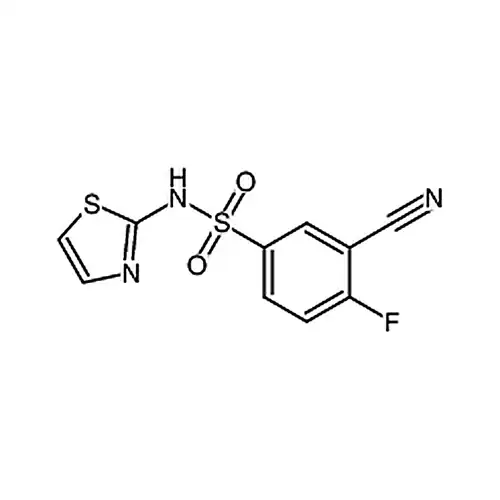 3-氰基-4-фтора-N-(тиазол-2-基)бензол磺амид