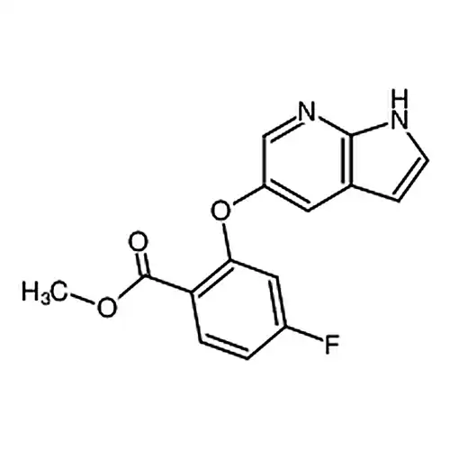 2-((1H-피롤并[2,3-b]피리딘-5-基)산소基)-4-불소벤젠개미산메틸에스테르